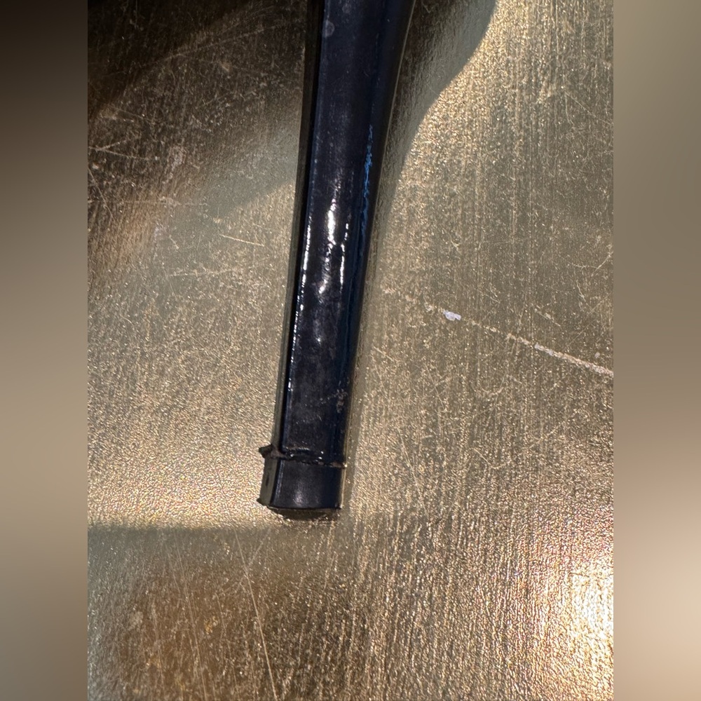 Stuart Weitzman Black Patent Leather Platform Lace-Up Heels size 6.5 - Picture 8 of 16